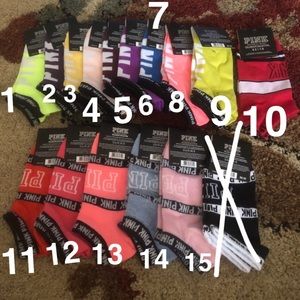 Victoria Secret Pink No Show Socks